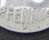 10 DDR-Pfennig 1953 E Wertseite Ausschnitt E
