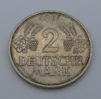 2 DM 1951 hren-Weinlaub D, SS - Vorderseite (2)