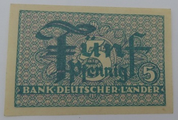 5 Pfennig Bank Deutscher Lnder Vorderseite